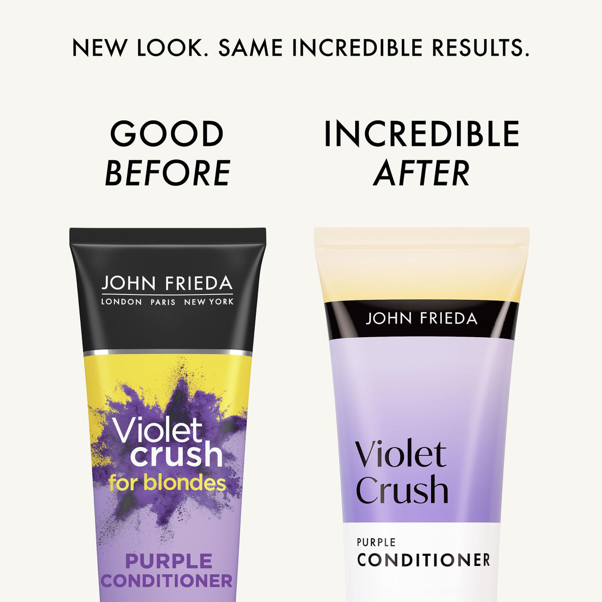 John Frieda back label close-up with ingredients and directions for use