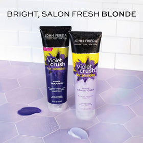 John Frieda Violet Crush with matching conditioner showing recommended pairing