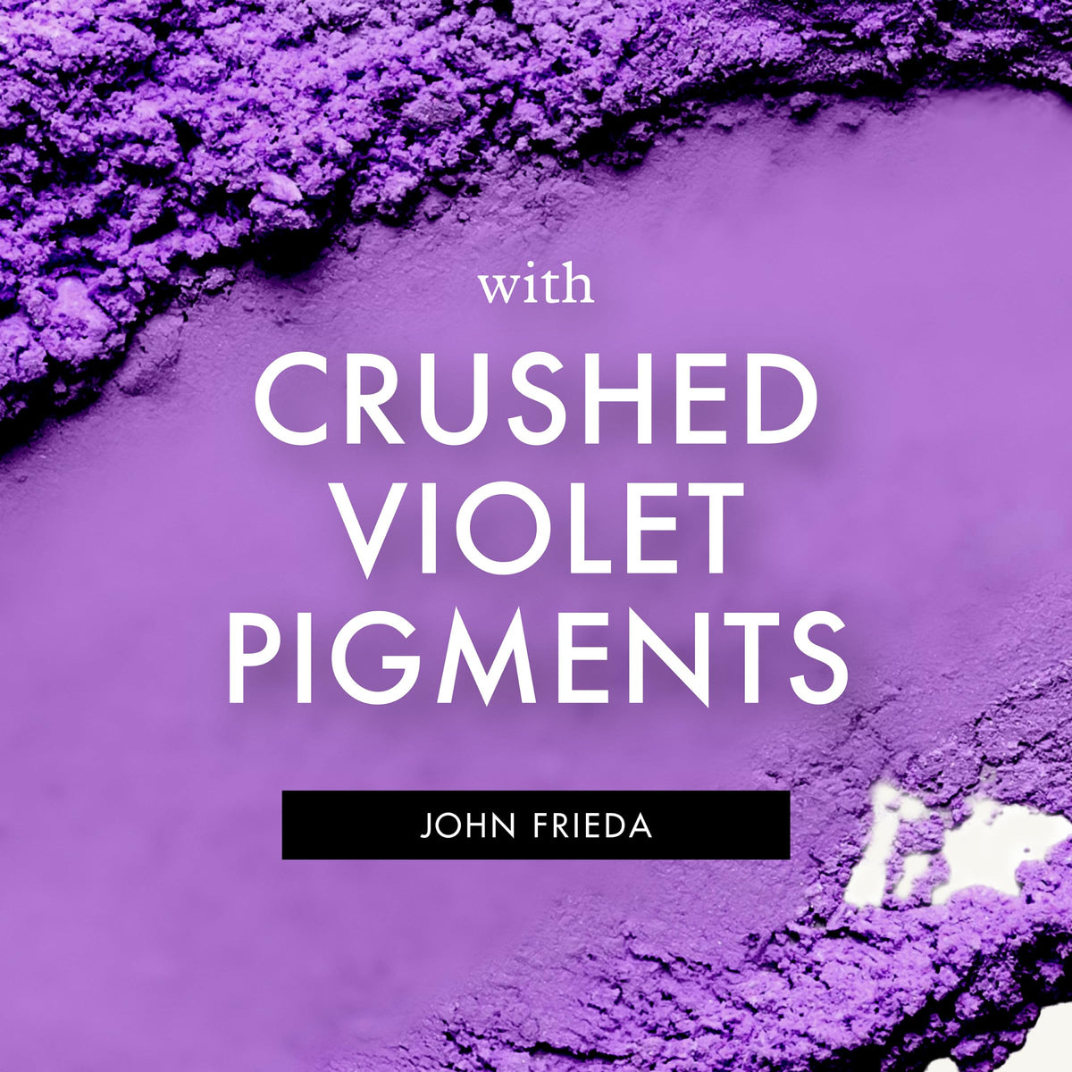 John Frieda Violet Crush bottle beside matching purple shampoo for best results