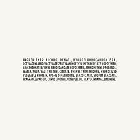 John Frieda ingredient label close-up featuring peptides for support benefit