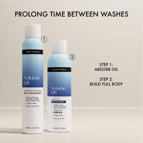 John Frieda used in a morning routine with a brush showing quick styling convenience