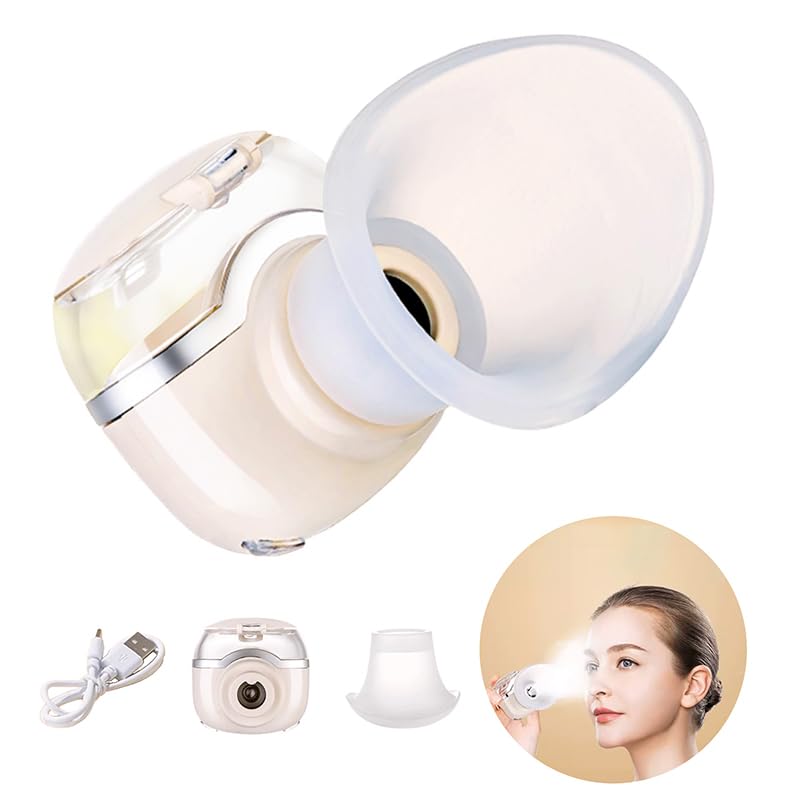 Johncase front view of compact heated eye sprayer showing controls for easy portability and use