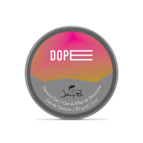 JOHNNY B. dope applied to styled hair demonstrating strong flexible hold
