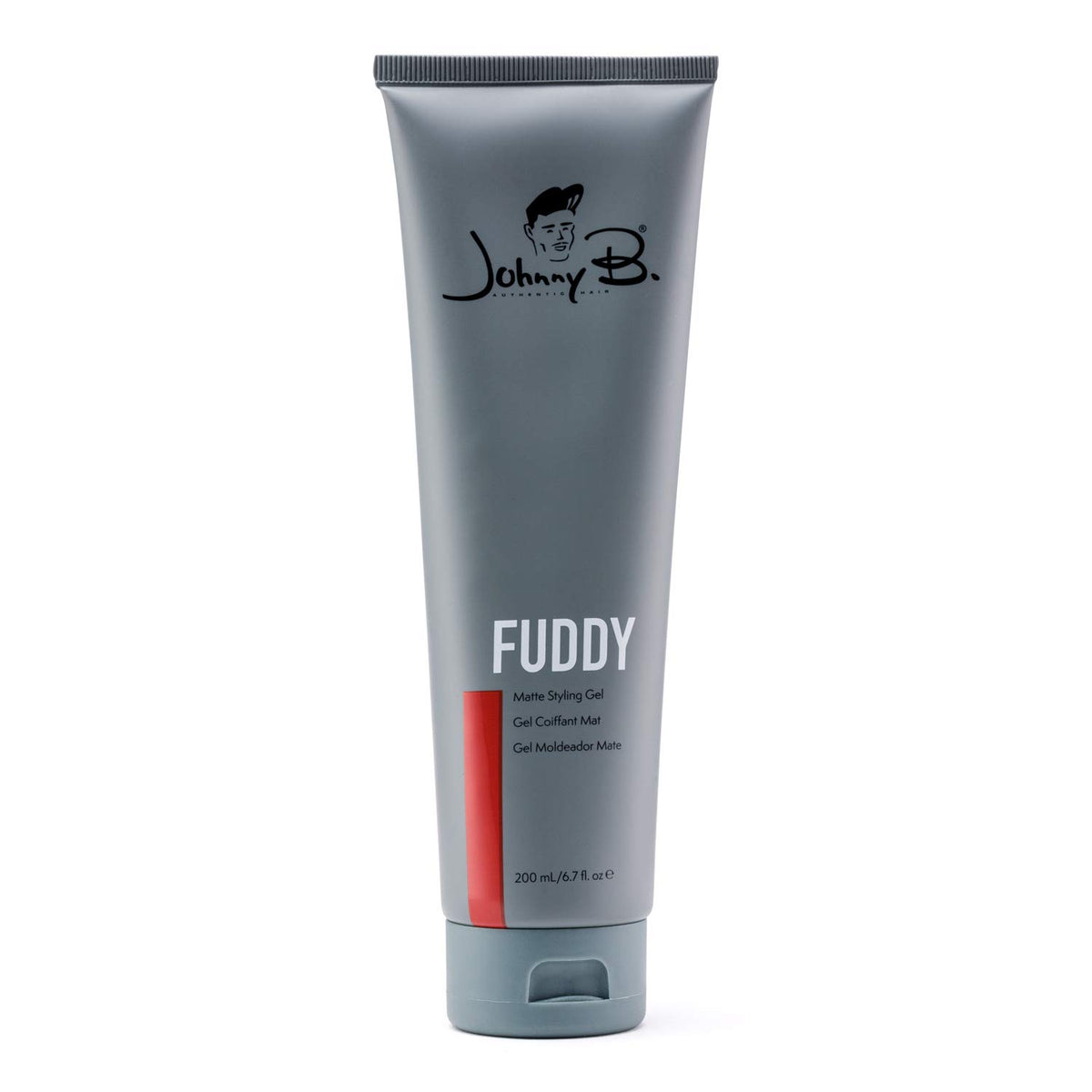 JOHNNY B. front packaging showing strong matte gel and size