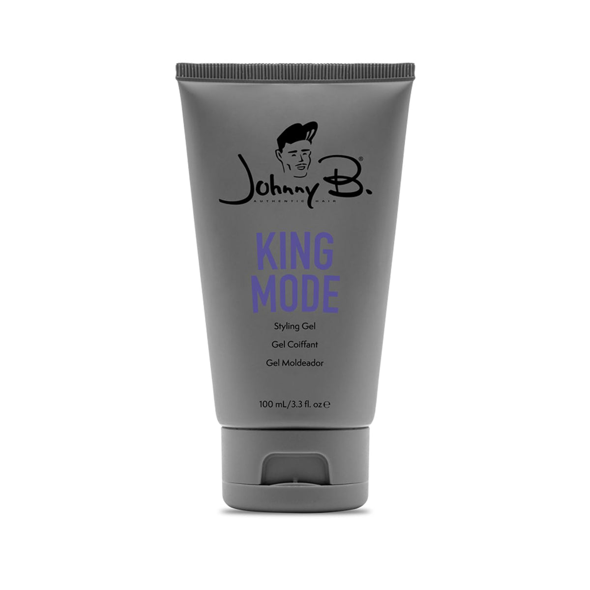 JOHNNY B. King Mode front jar showing label and compact 3.3 oz size benefit