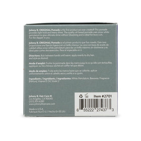 JOHNNY B. label detail highlighting gluten-free claim and product specifics