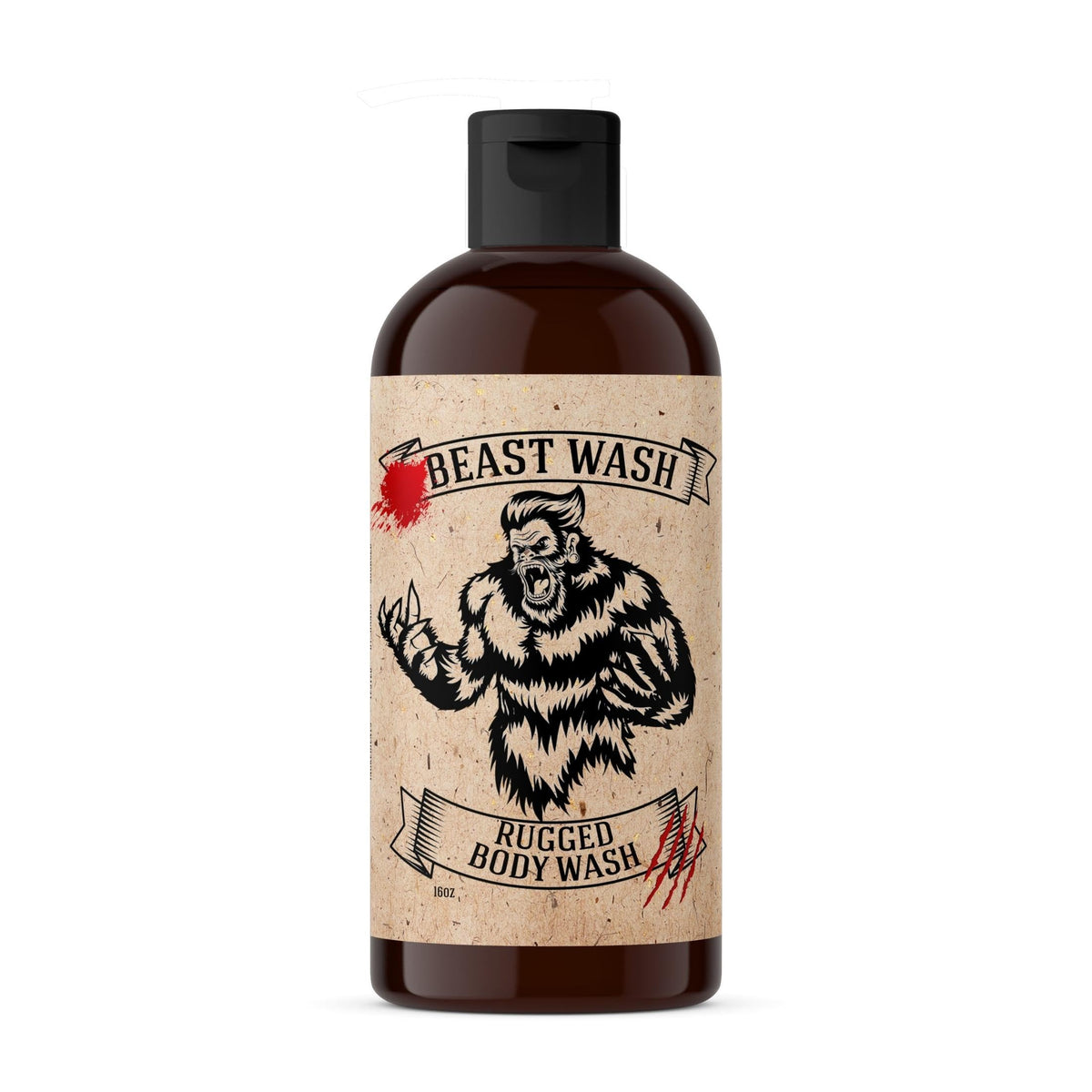 Johnny Slicks front bottle showing rugged branding and 16 oz size benefit