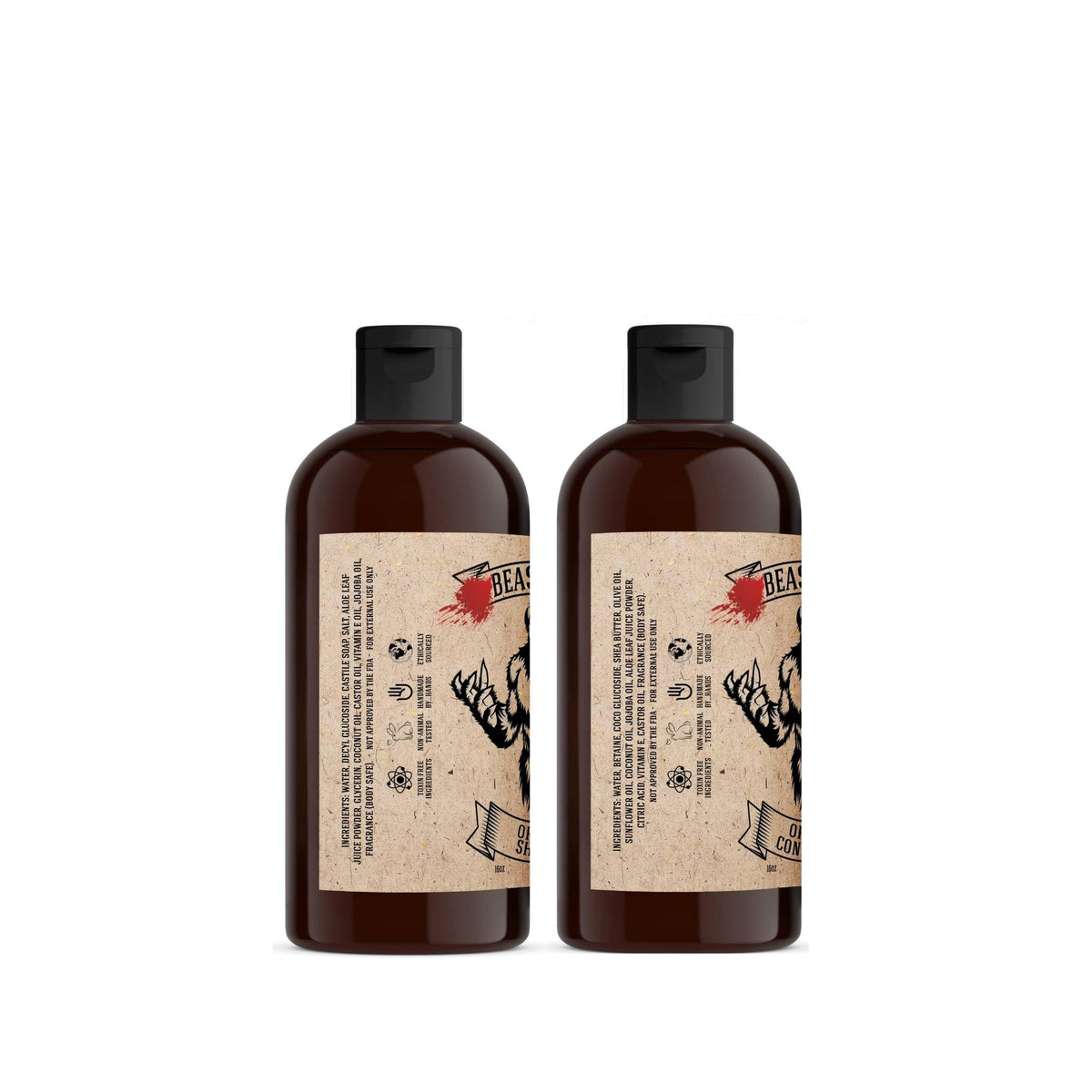 Johnny Slicks label close-up highlighting organic ingredients and clarity benefit