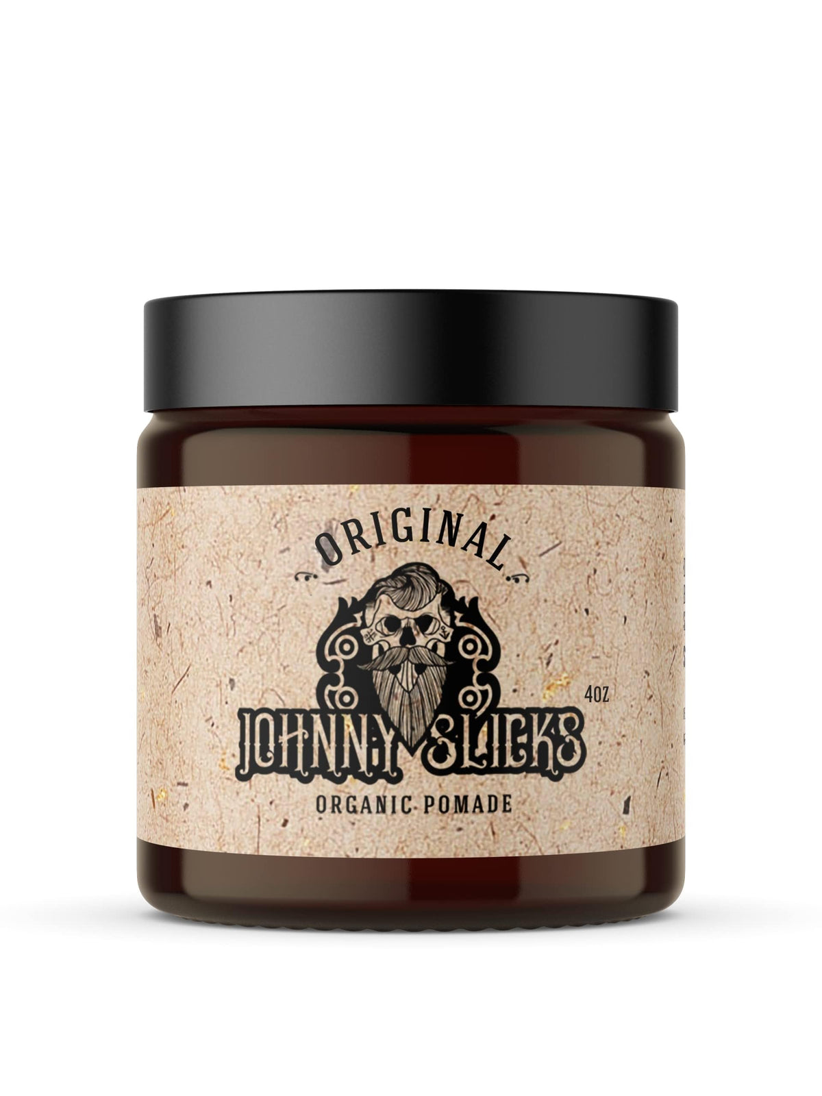 Johnny Slicks front jar showing label and packaging benefit moisturizing
