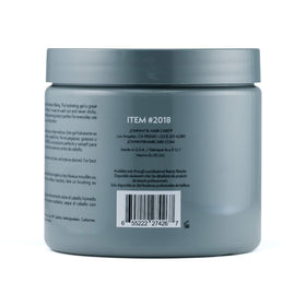 JOHNNY B. open jar showing smooth alcohol-free gel texture and easy-to-spread benefit