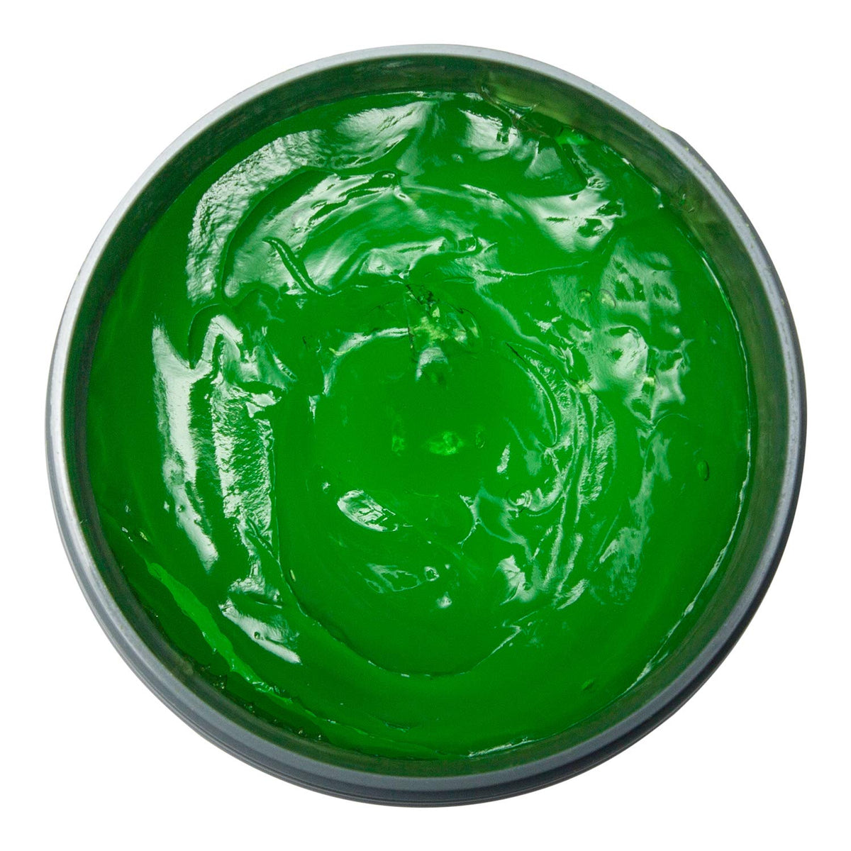 JOHNNY B. hands warming green gel to clear demonstrating easier application benefit