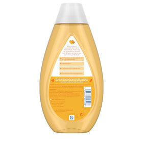 Johnson & Johnson shampoo pouring texture demonstrating mild lathering benefit