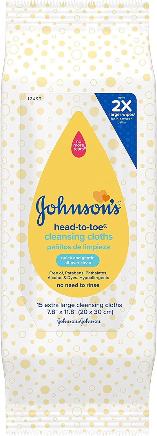 Johnson & Johnson front packet showing brand and compact convenience