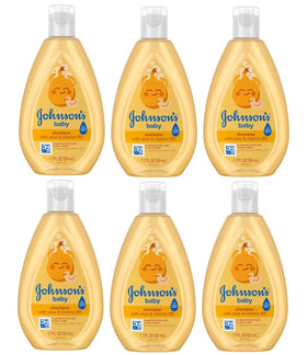 Johnson's Baby front packaging showing gentle shampoo benefits
