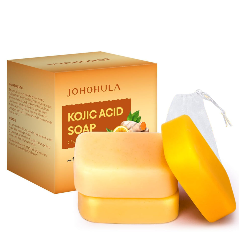 Johohula front packaging showing three soap bars and product name, highlights ingredients