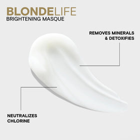 Joico after-treatment glossy blonde hair showing enhanced shine
