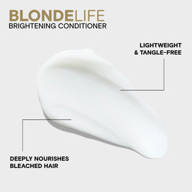 Joico Blonde Life visible before and after shine improvement on blonde ends
