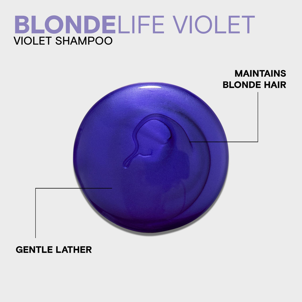 Joico Blonde Life label close-up highlighting sulfate-free and oil ingredients