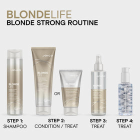 Joico product staged in bathroom for salon-quality home hair care