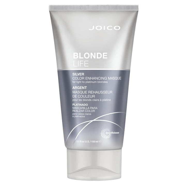 Joico Blonde Life masque front bottle showing silver label and capacity benefit