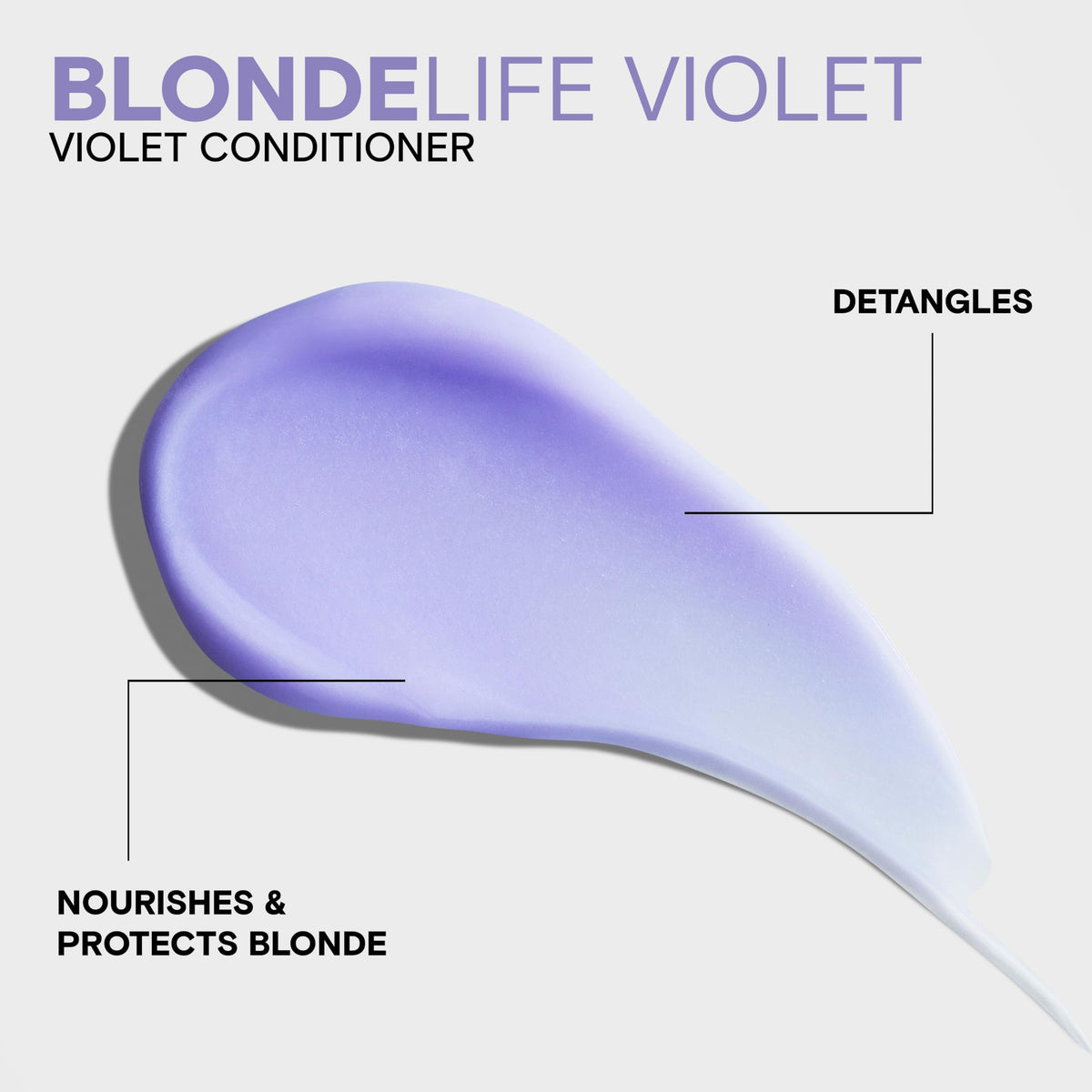 Close-up of Joico Blonde Life label highlighting Monoi and Tamanu oils