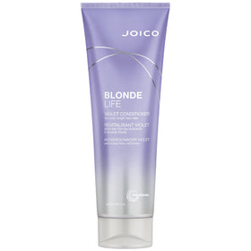 Joico Blonde Life bottle front view showing purple conditioner and brand