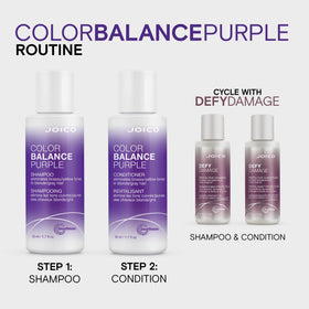 Joico bottle on bathroom shelf in lifestyle setting for everyday use