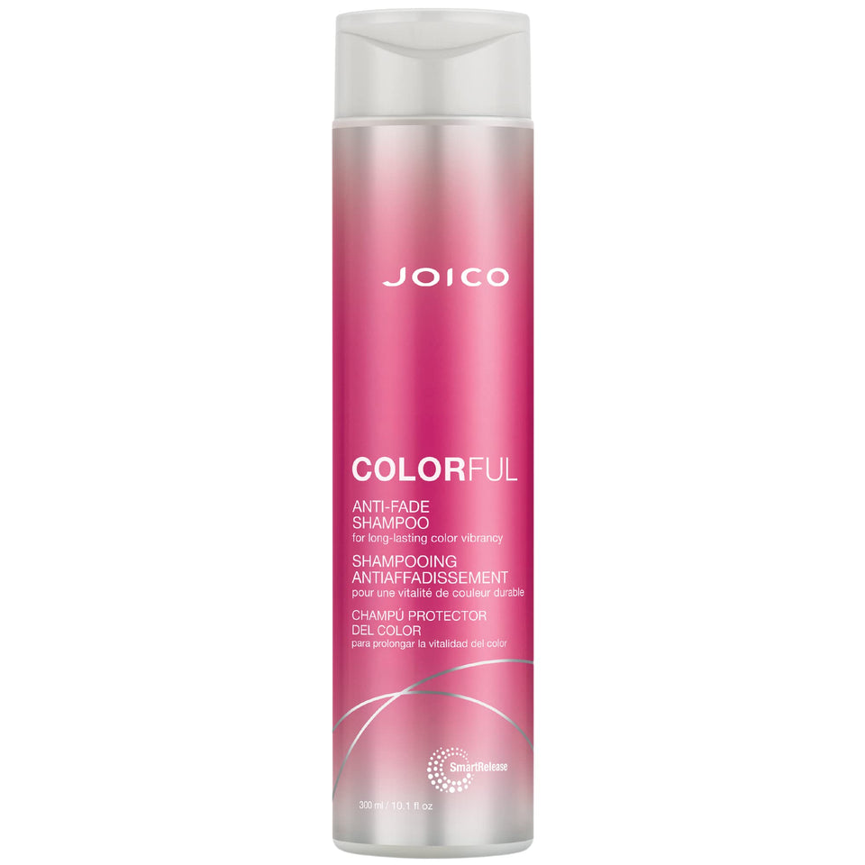 Joico bottle front view showing branding and color-protect benefits