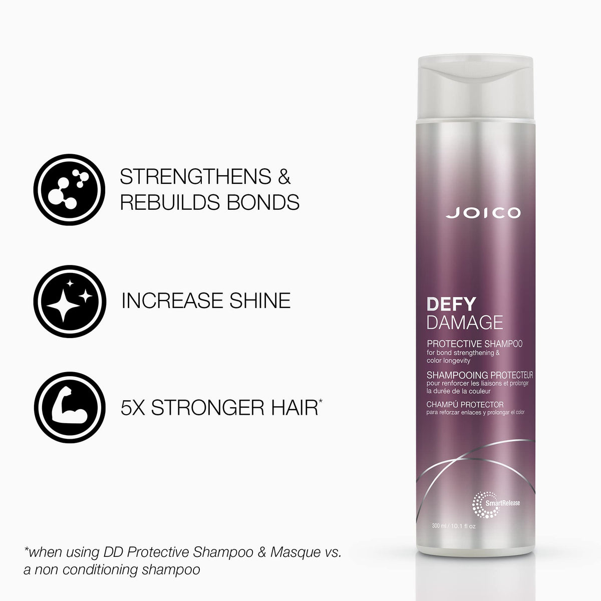 Joico conditioner creamy texture highlighting smoothing benefit