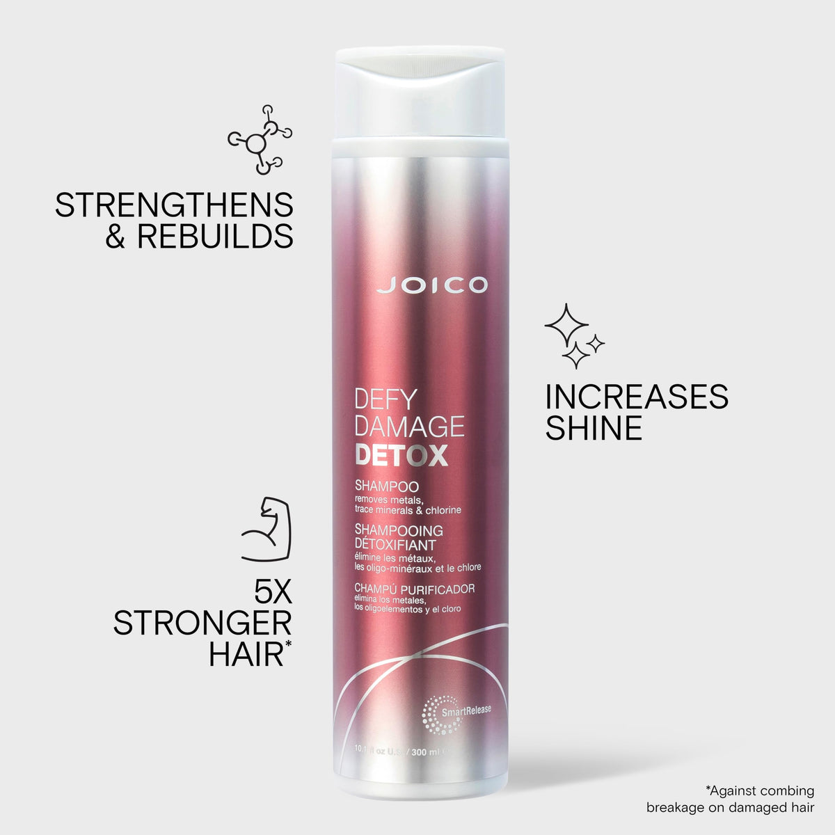 Joico creamy lather texture close-up demonstrating gentle foam