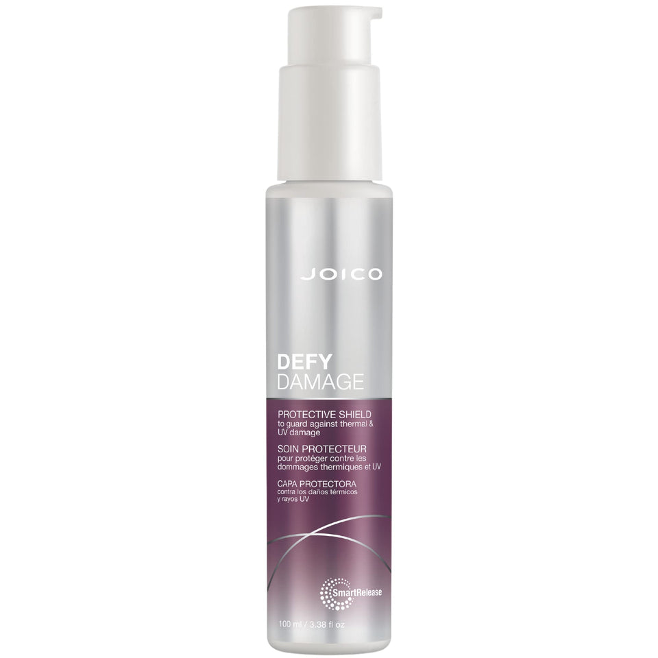 Joico Defy Damage front bottle view showing label and size benefits