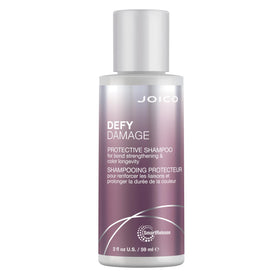 Joico Defy Damage shampoo front packaging showing brand and 2 oz size for travel convenience