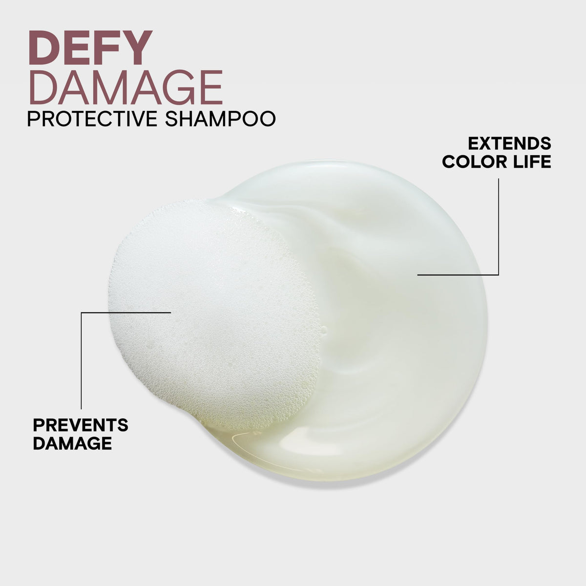 Bottles of Joico Defy Damage with moringa and rosehip oils illustrating nourishment and antioxidant benefits