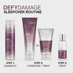 Joico product beside ruler to show 3.38 oz size for travel-friendly convenience