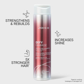 Close-up of Joico shampoo texture on hand, showing smooth consistency and slip