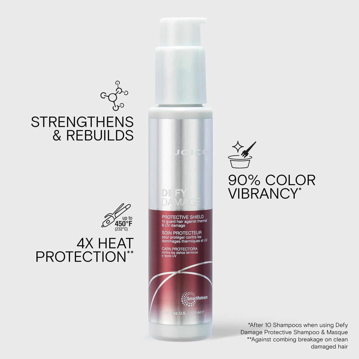 Joico mist texture shot demonstrating lightweight protective finish