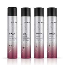 Joico styled hair in lifestyle scene showing long-lasting volume