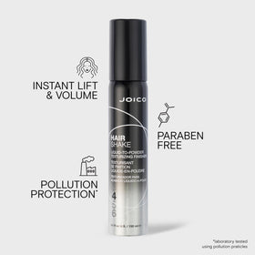 Joico stainless-steel ball inside bottle mixing liquid-to-powder for consistent texture