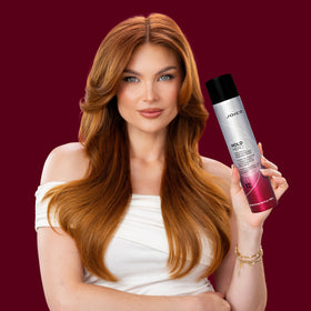 Joico Hold Hero 9 oz size comparison demonstrating portable salon-strength hold
