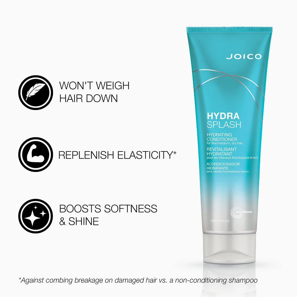 Joico bottles side view, compact set ideal for everyday hydration