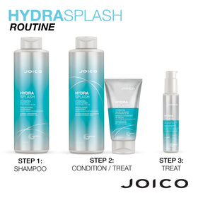 Joico HydraSplash label and size closeup informing buyers about ingredients and volume