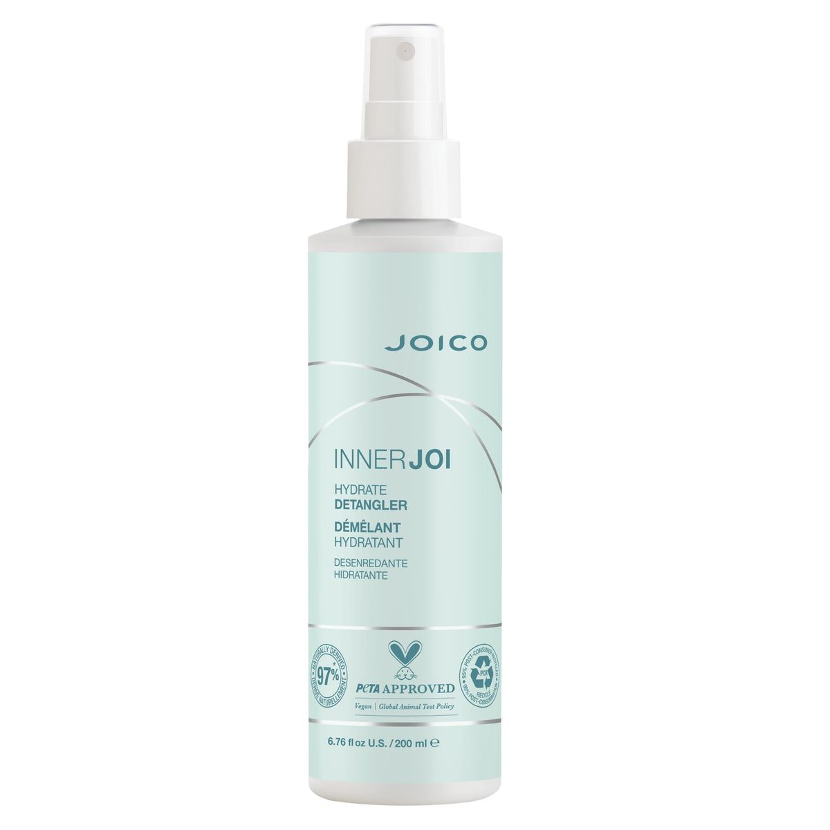 Joico InnerJoi Hydrate Detangler front bottle showing branding and clean formula