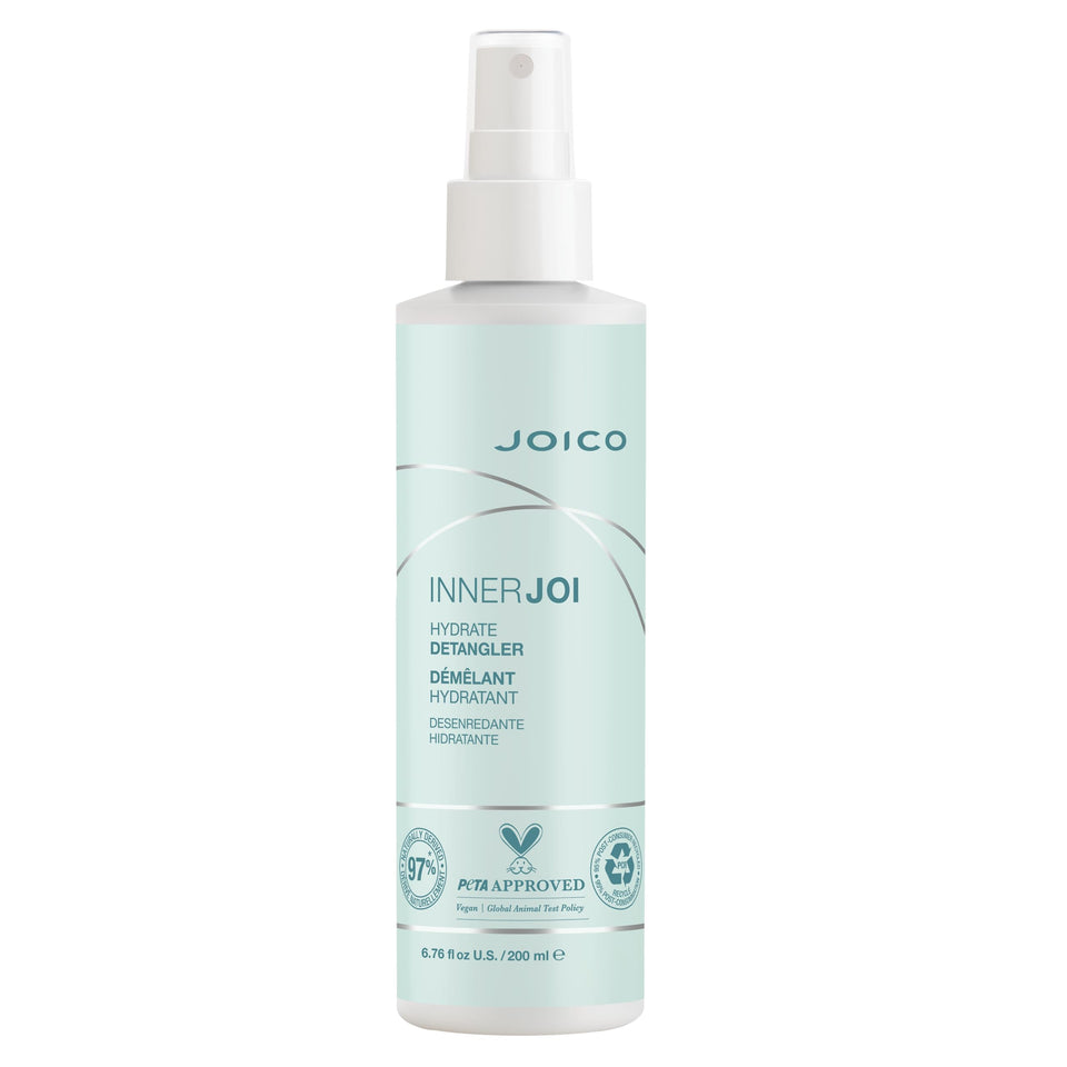 Joico InnerJoi Hydrate Detangler front bottle showing branding and clean formula