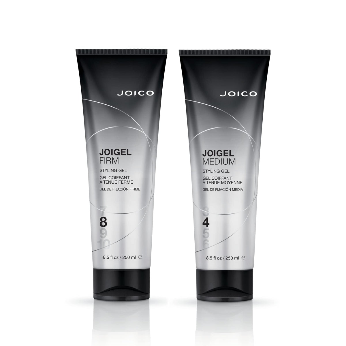 Joico JoiGel Firm finished hairstyle showing added body, shine, and frizz control