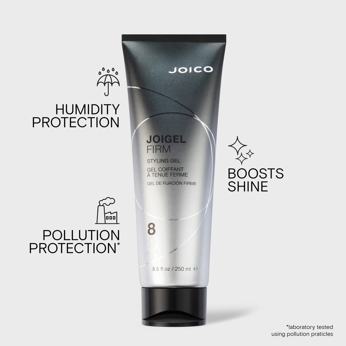 Joico JoiGel Firm gel texture close-up highlighting smooth, glossy consistency