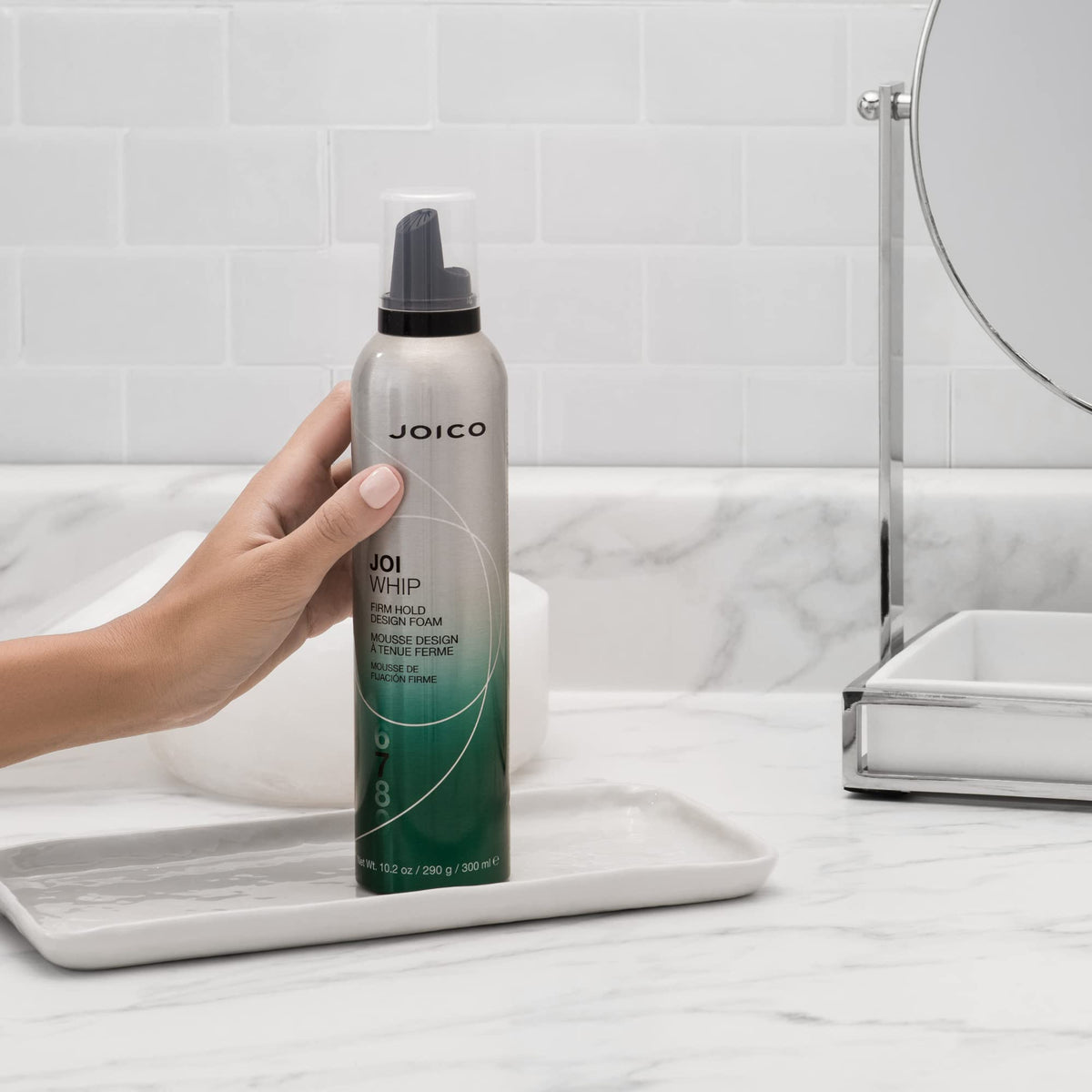 Joico JoiWhip root lift hairstyle showing boost in volume and lasting lift