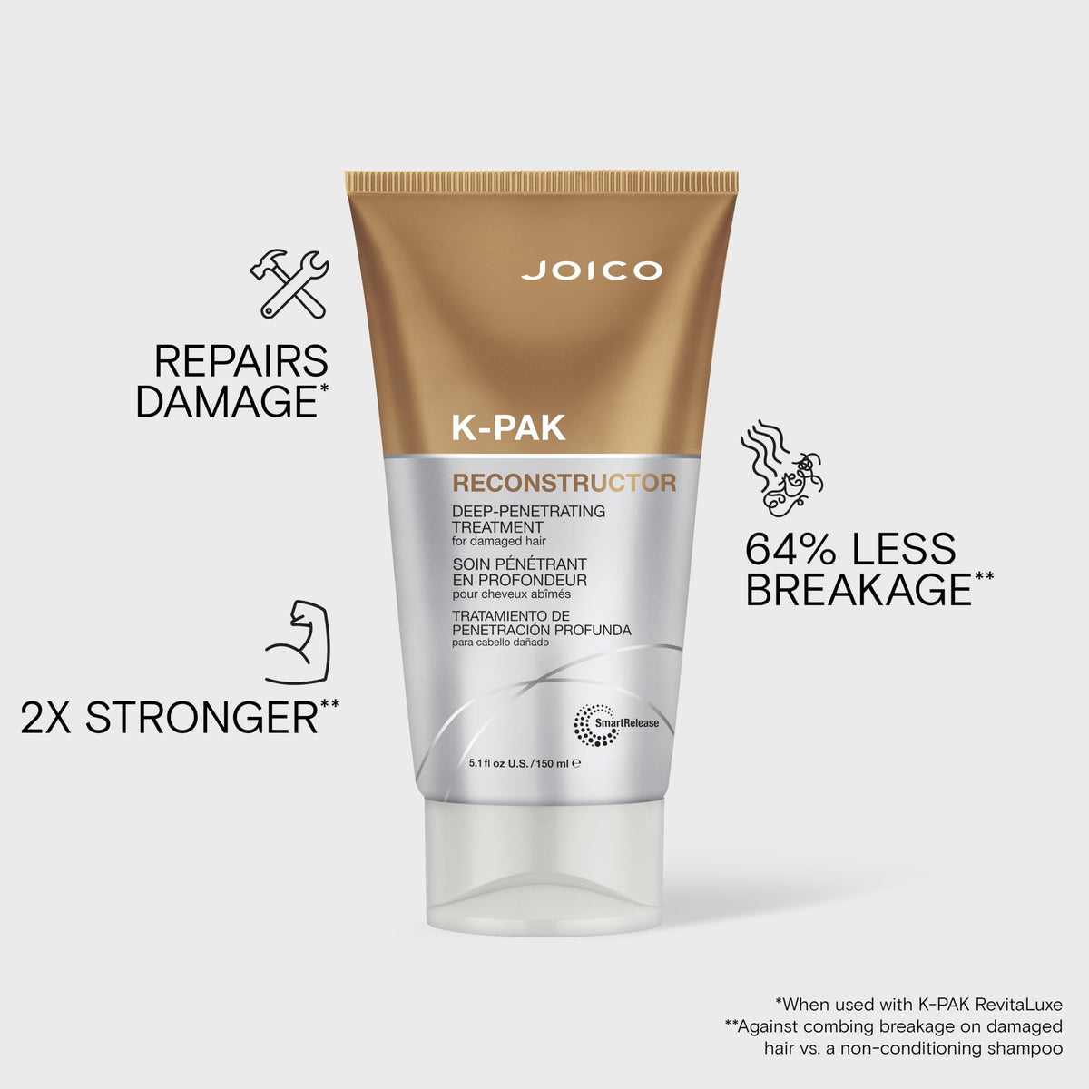 Joico K-PAK being applied in a salon to repair and strengthen damaged hair