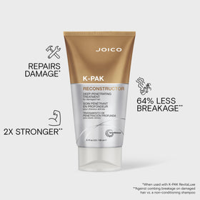 Joico K-PAK being applied in a salon to repair and strengthen damaged hair