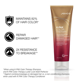 Joico bottle label detail highlighting product name and usage benefits