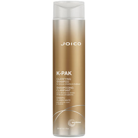 Joico K-PAK front packaging showing bottle and brand, highlights clarifying benefit